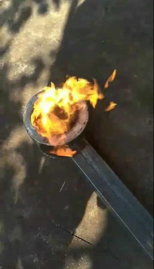 горелка на отработке 8