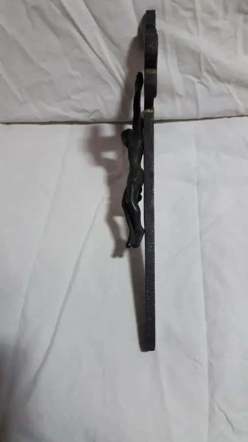 Античный Напрестольный бронзовый крест. 4