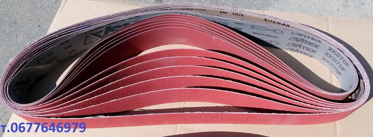 Шлифовальная лента 75х2000 мм. VSM XK870X Керамическая на гриндер 3