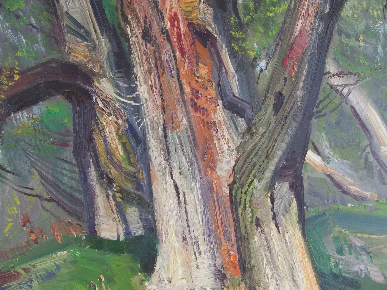 Нар.худ.укр.ШУТЕВ И.раз.70х46см.к.м. начало 1980 гг. Весна на Латорице 8