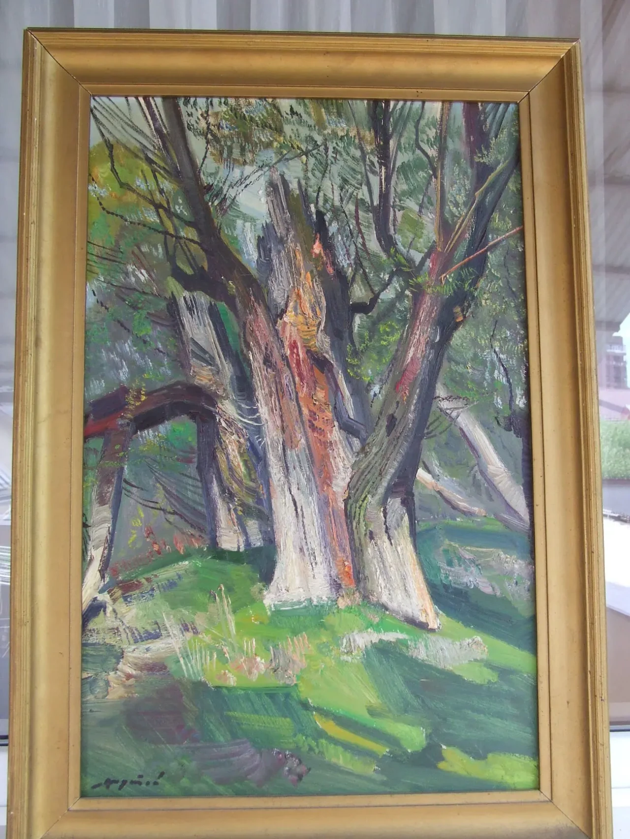 Нар.худ.укр.ШУТЕВ И.раз.70х46см.к.м. начало 1980 гг. Весна на Латорице 6