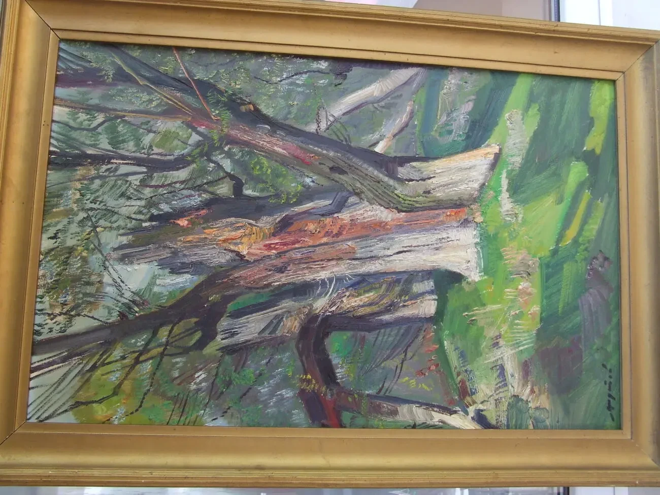 Нар.худ.укр.ШУТЕВ И.раз.70х46см.к.м. начало 1980 гг. Весна на Латорице 7