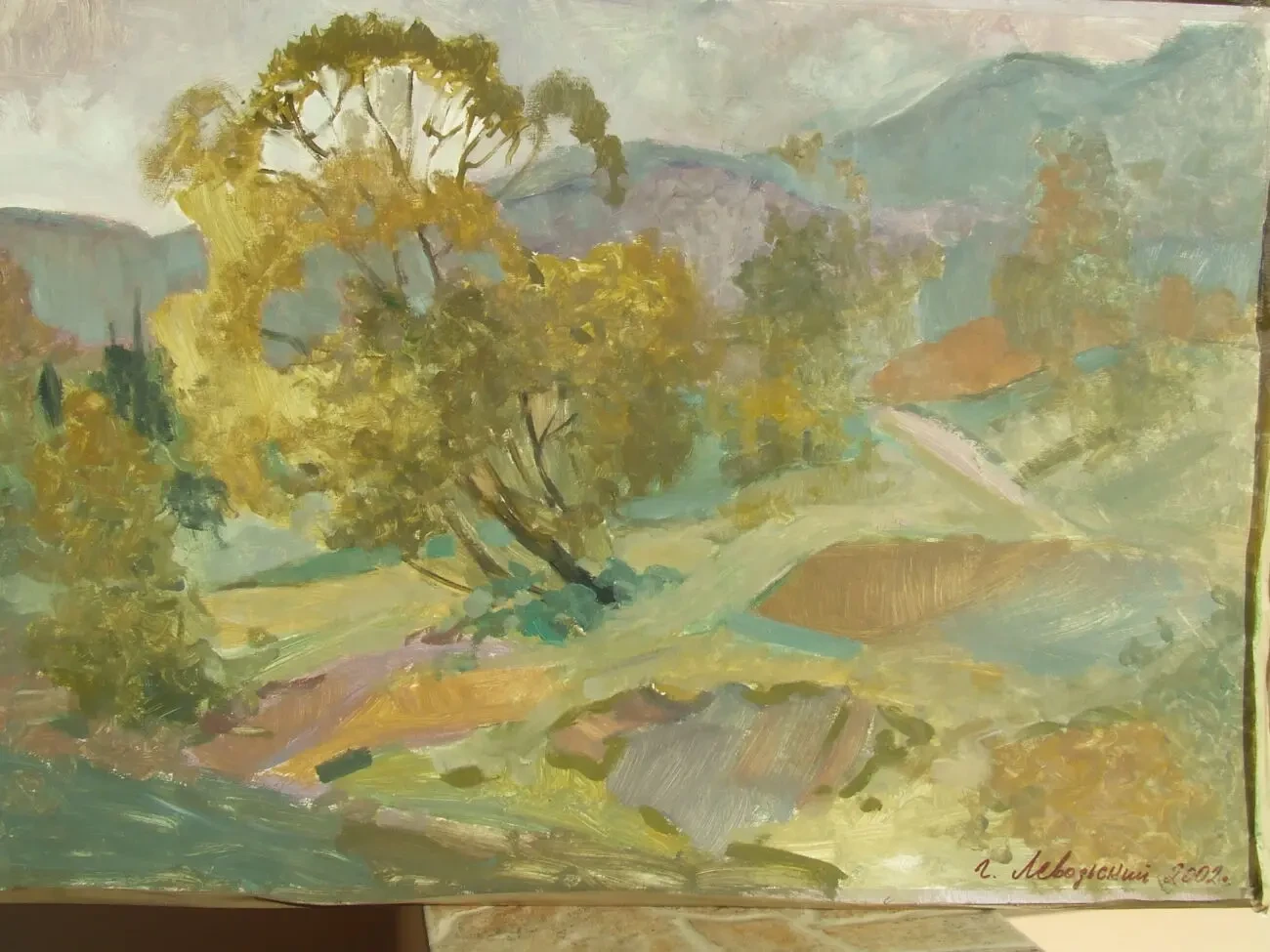 Зас.худ. укр. Мартон А.А. х.м. раз. 70х89 см. 1960 гг. Закарпатская шк 10