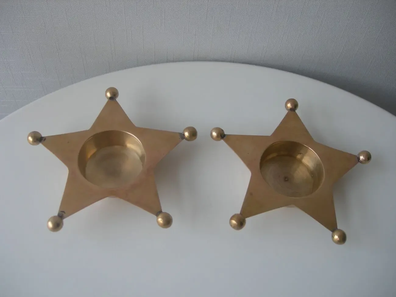 Подсвечники, звездочки, бронза, Германия, пара