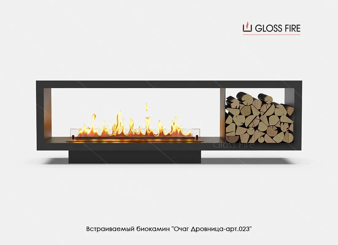 Встраиваемый биокамин 