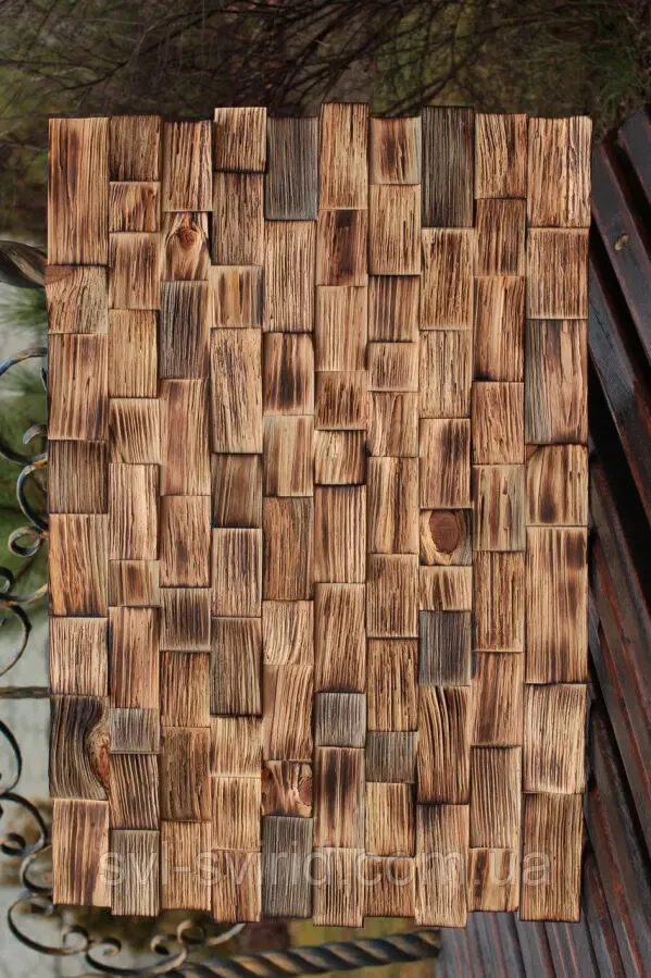 Панно из дерева с обжигом 2