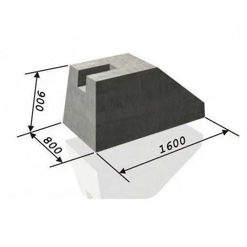 Фундамент полурамы Ф21А