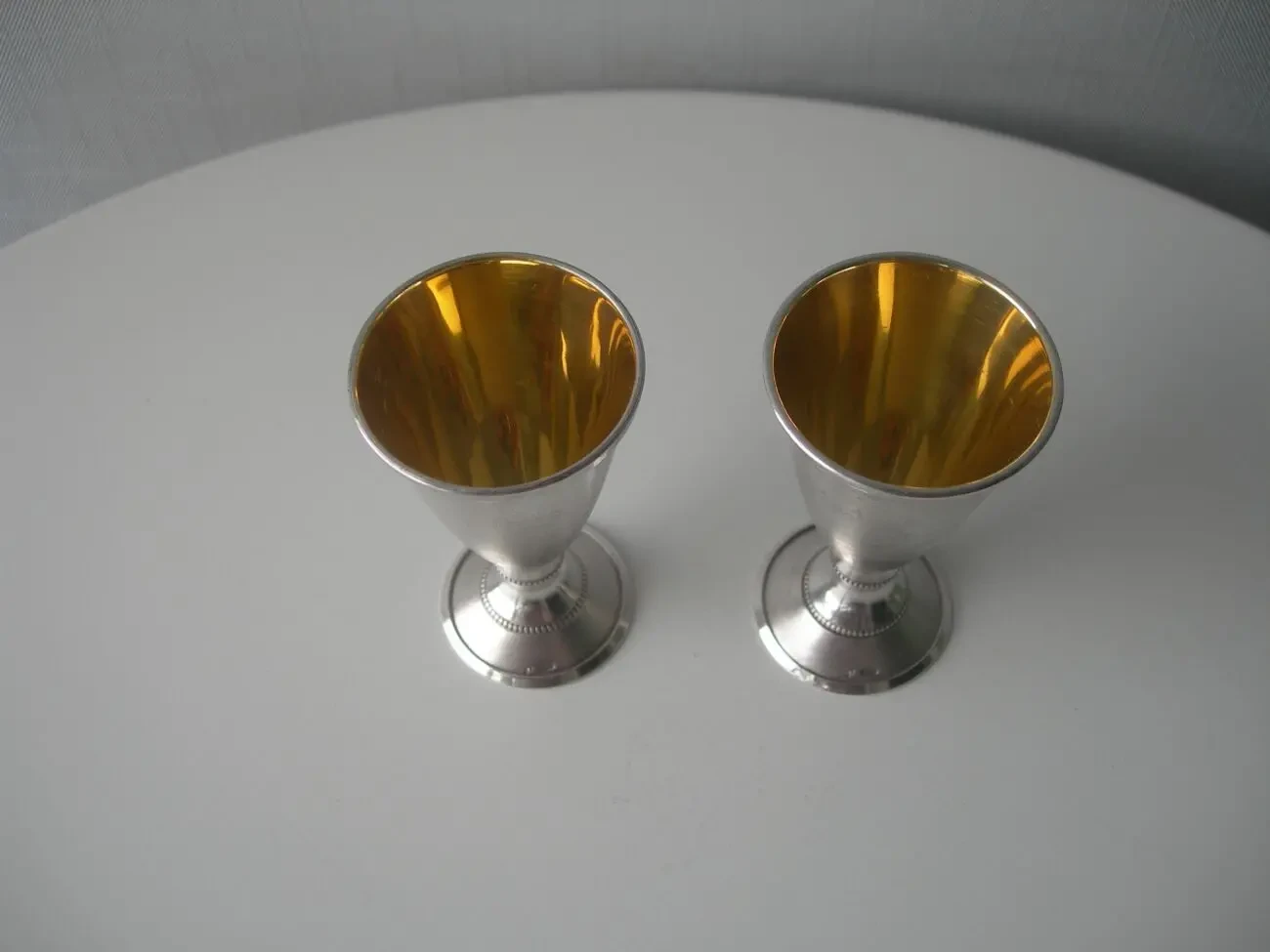Рюмки, пара, серебро 875, 65.4 грамма, люкс 2
