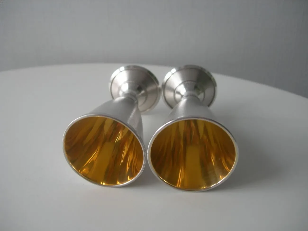 Рюмки, пара, серебро 875, 65.4 грамма, люкс 6