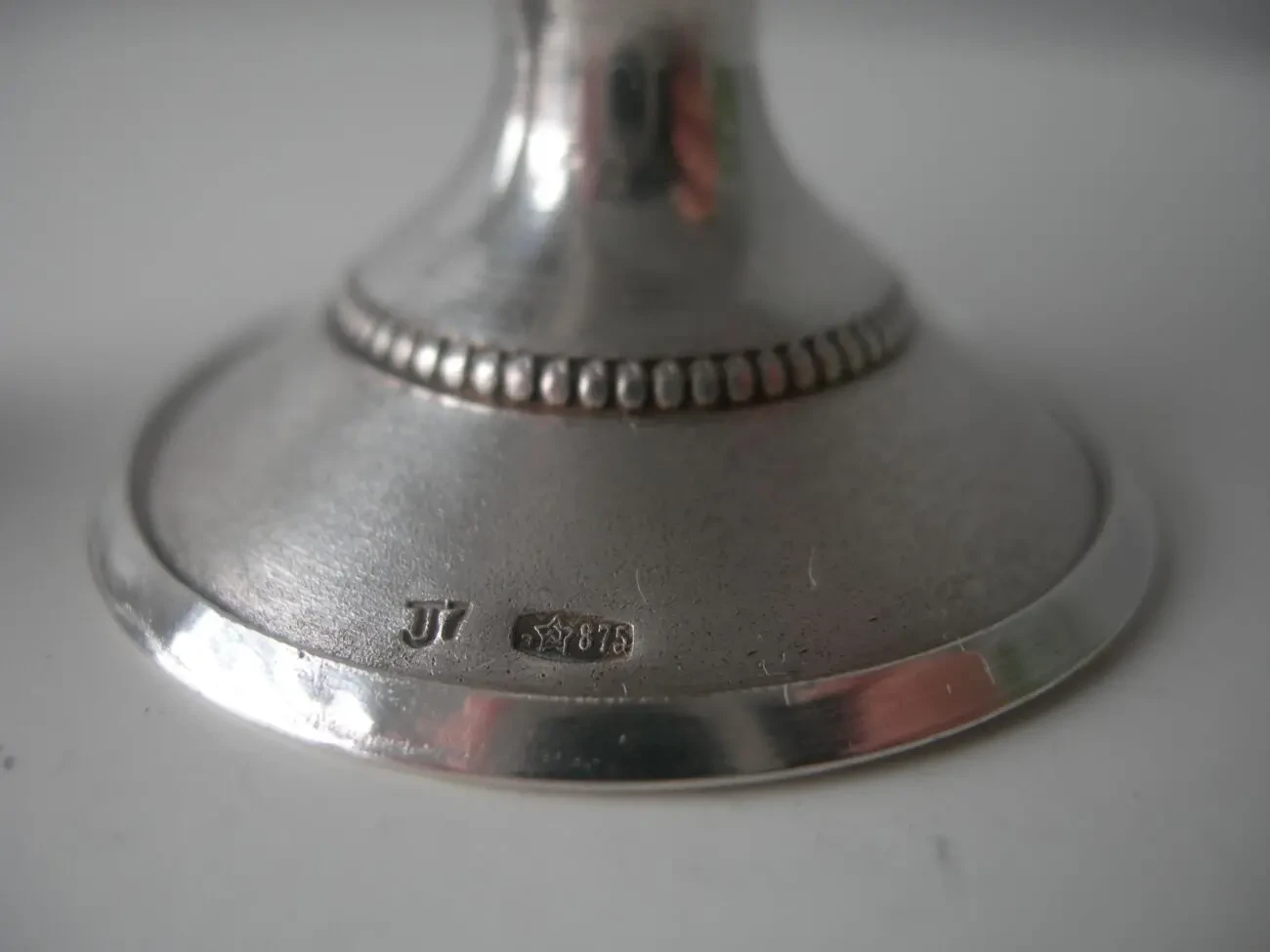 Рюмки, пара, серебро 875, 65.4 грамма, люкс 7