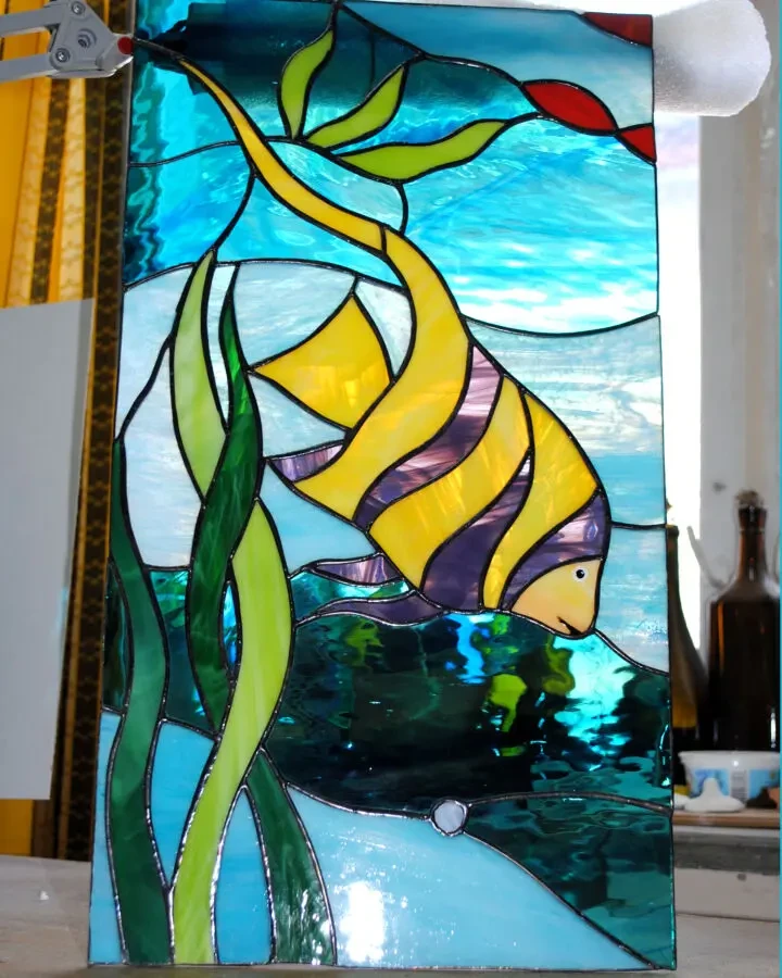 Витражи Тиффани в окна, двери, перегородки. 8