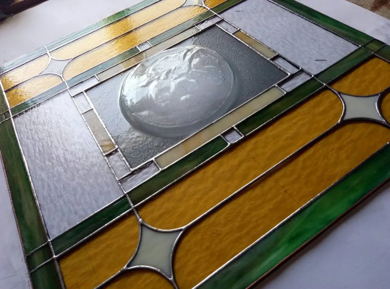 Витражи Тиффани в окна, двери, перегородки. 9