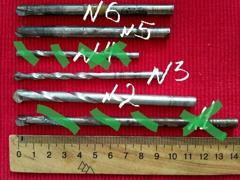 Сверло Сверла победитовые, по металлу, керны метчики, разных размеров 7