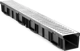 Пластиковые лотки усиленные для систем поверхностного водоотвода