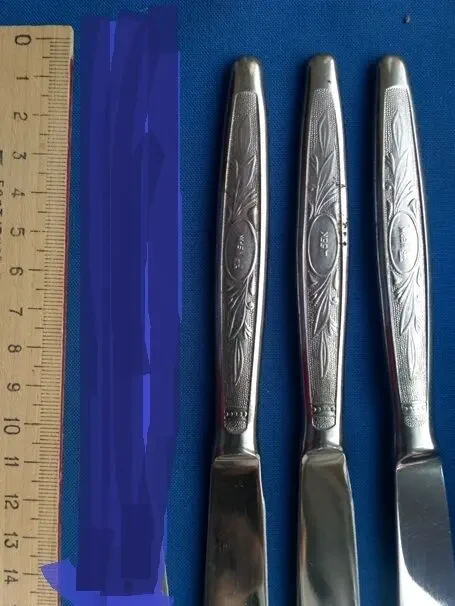 Нож ножи 3 одинаковый рисунок нержавейка экологически 8