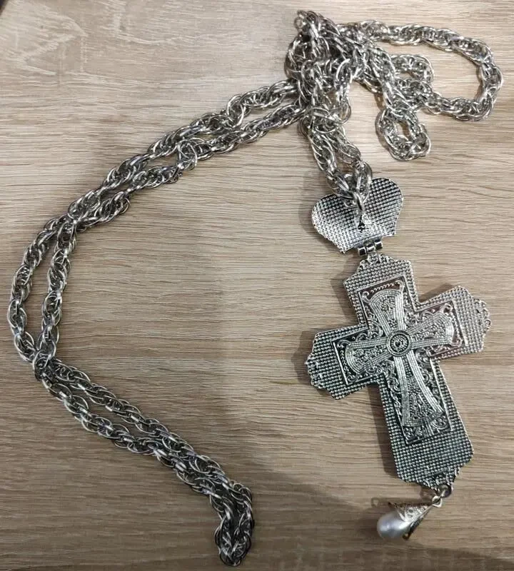 Нагрудний хрест з прикрасами наперсний иерейский крест для священника 3