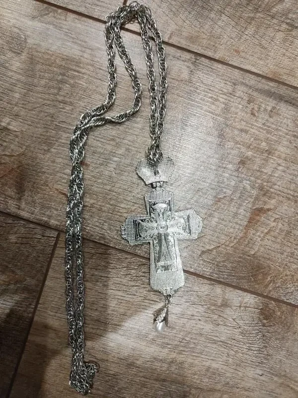 Нагрудний хрест з прикрасами наперсний иерейский крест для священника 4