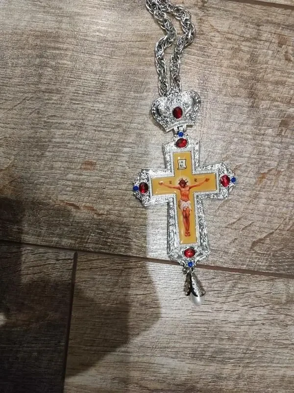 Нагрудний хрест з прикрасами наперсний иерейский крест для священника 5