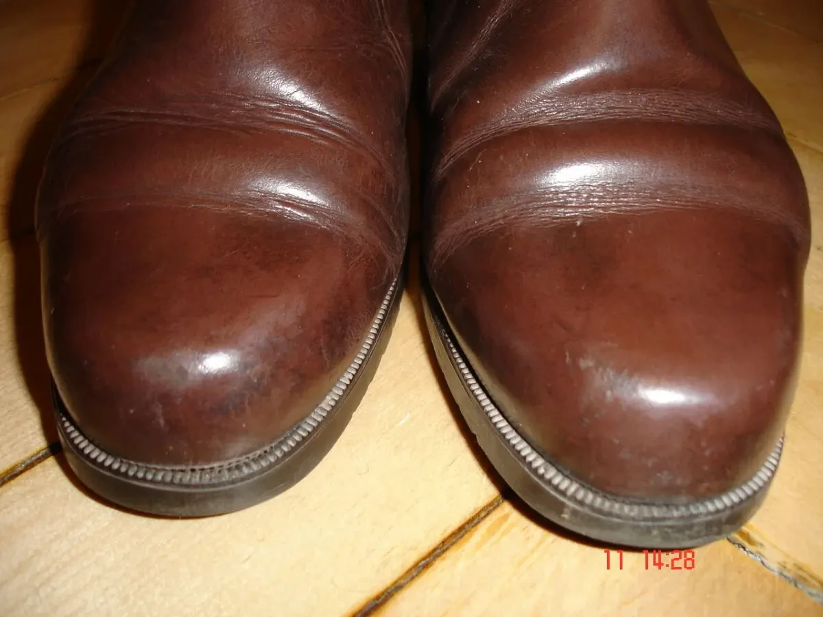 САПОГИ/чоботи 38 р., ШКІРА, коричневі, зимові, теплі; 24,5 см; ІТАЛІЯ 3