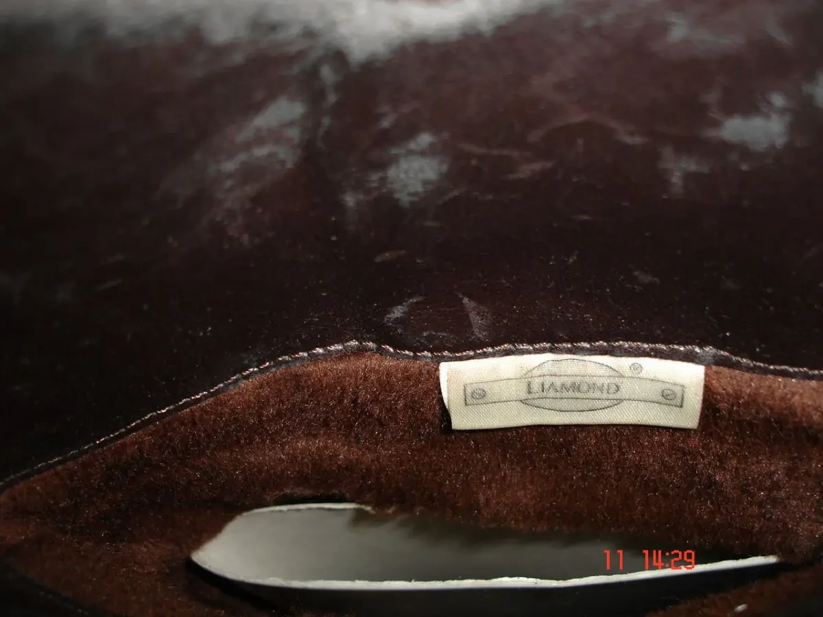 САПОГИ/чоботи 38 р., ШКІРА, коричневі, зимові, теплі; 24,5 см; ІТАЛІЯ 6