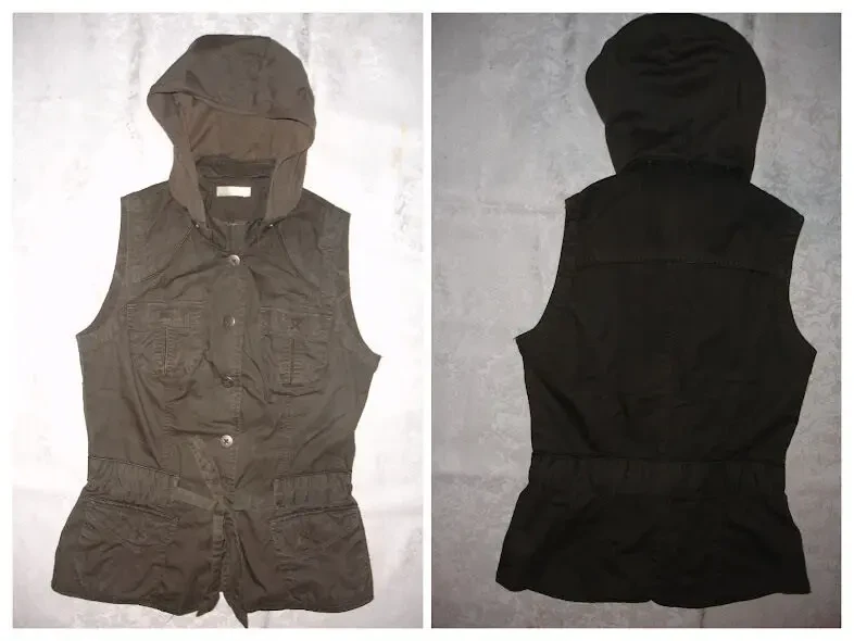 БЕЗРУКАВКА/жилет/жилетка 42-44 р., на гудзики, натуральна, стильна 2