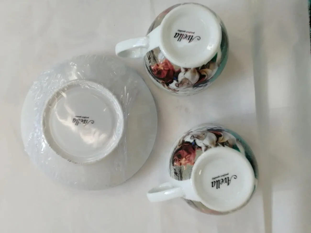 Набір 2 чашки + 2 блюдця Коні 200 мл 3