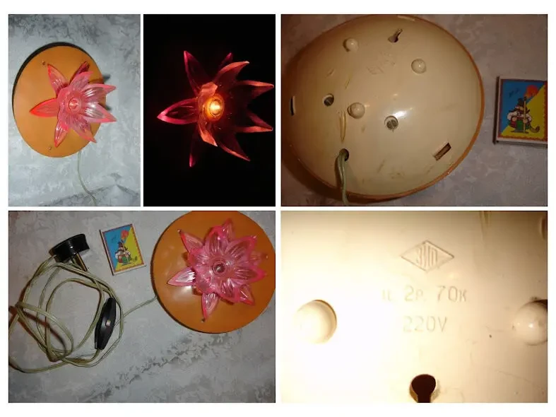 СВЕТИЛЬНИК/світильник/нічник/лампа ЛІЛІЯ, СВІЧКА та ЛІХТАР; раритети 7