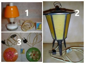 СВЕТИЛЬНИК/світильник/нічник/лампа ЛІЛІЯ, СВІЧКА та ЛІХТАР; раритети