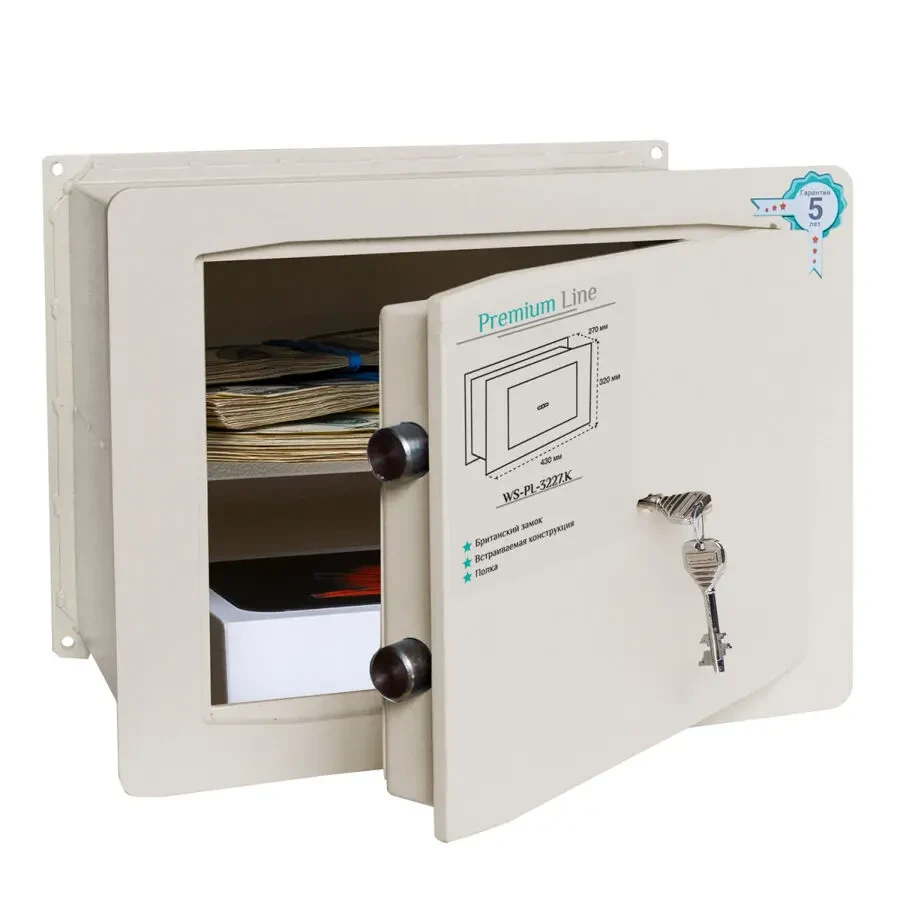 Встраиваемый сейф Ferocon WS-PL-3227.К с ключевым замком