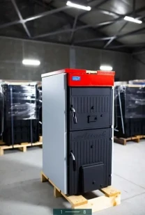 Твердопаливний чугунний котел Attack F8DA аналог Viadrus віадрус 8 сек