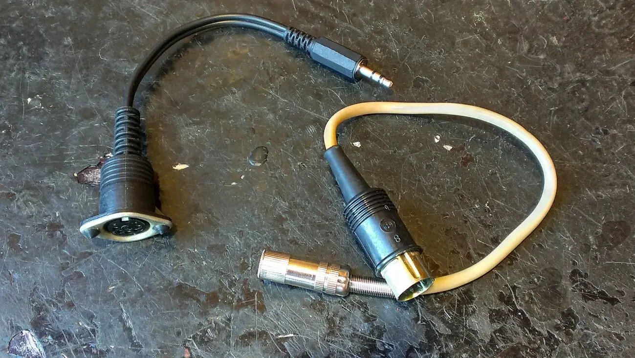 Кабель-переходник 5 pin DIN- Jack 3.5/6.3 стерео СССР 2