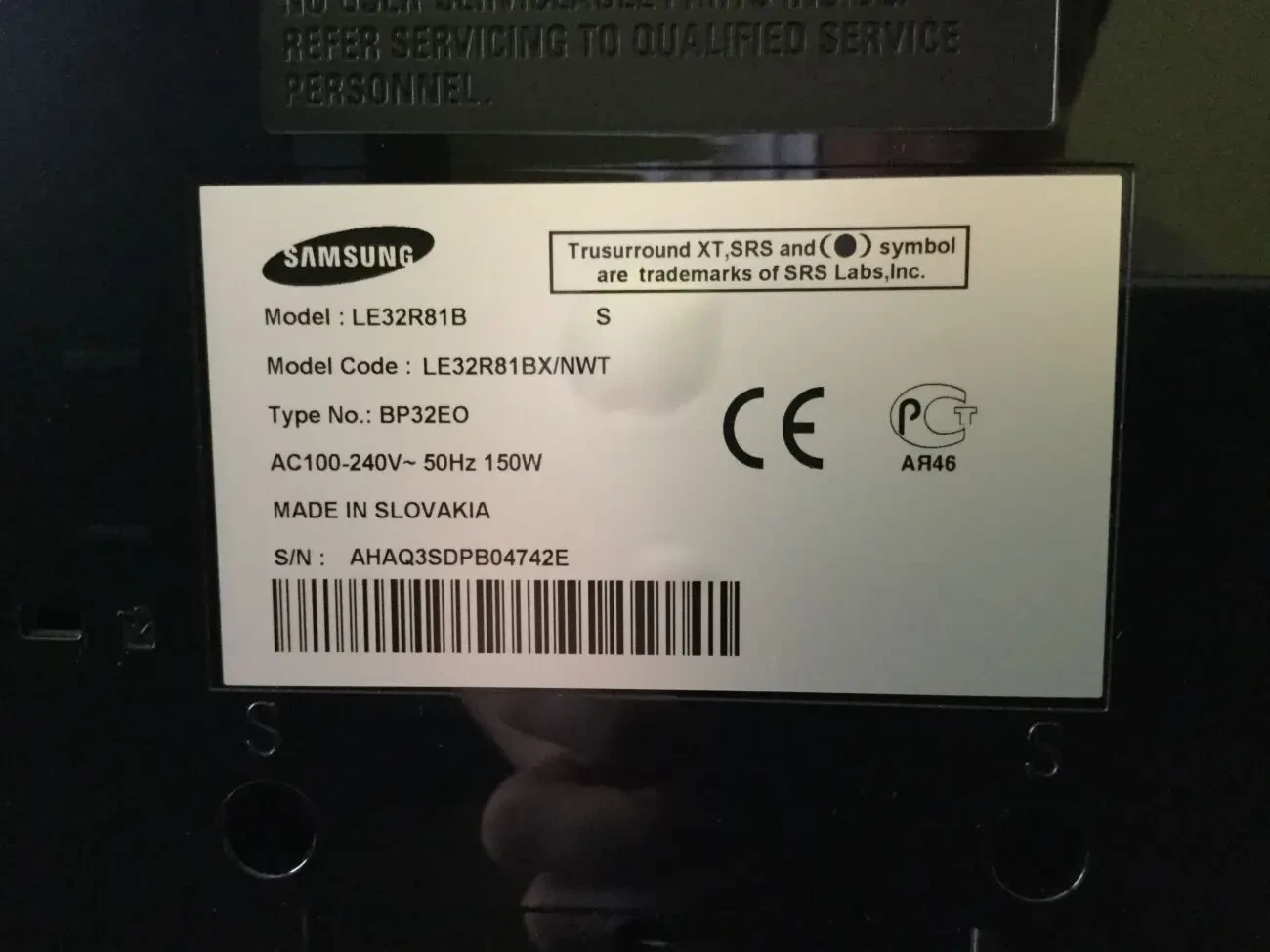 Телевізор Samsung LE32R81B. 2
