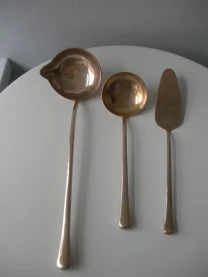 Лопатка для торта, половники, бронза, Англия, с клеймом
