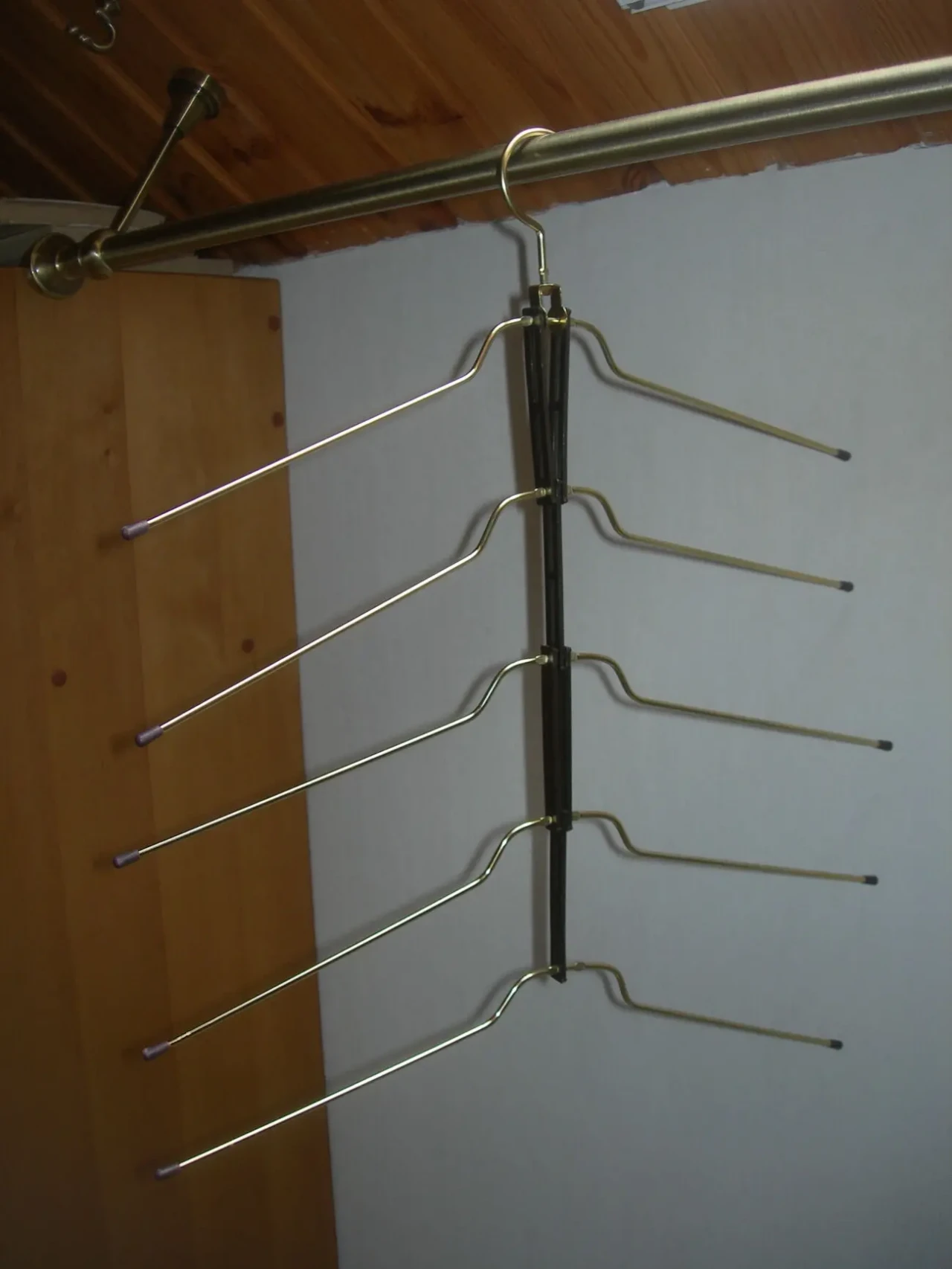 Вешалка, плечики, латунь, ярусная, Германия, новая 5