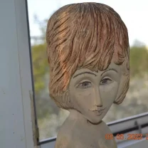 Скульптура мальчик резьба по дереву