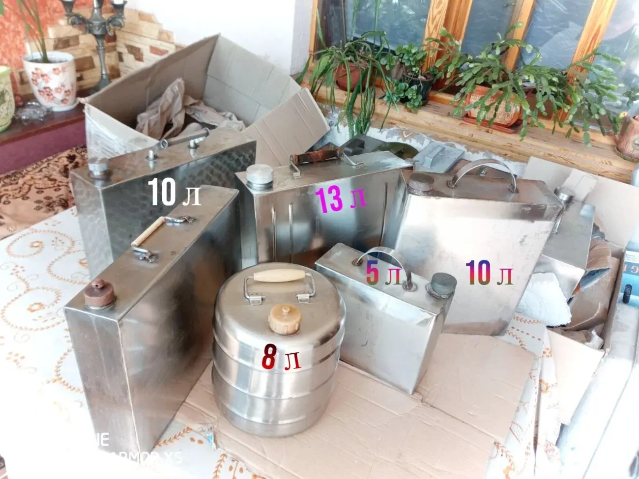 Бидон(бидончик,ёмкость),5л,10л с крышкой,ручной алюминиевый 5