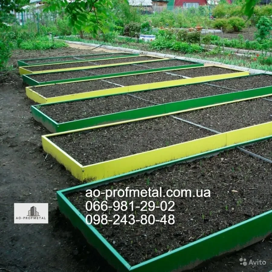 Высокие грядки из профнастила, Грядки на дачу. 3
