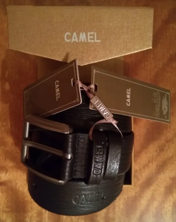 Фирменный ремень CAMEL original в подарочной упаковке CAMEL 3