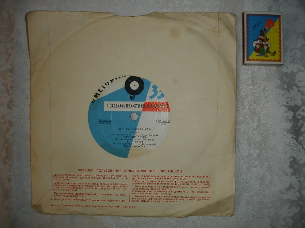 ПЛАСТИНКА/платівка вініл: Ирина БРЖЕВСКАЯ. Я ИДУ. 6 пісень. Раритет. 4