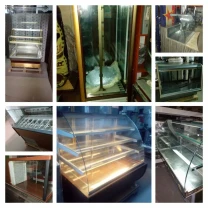 Лінія самостійного обслуговування в їдальні, марміти та вітрини