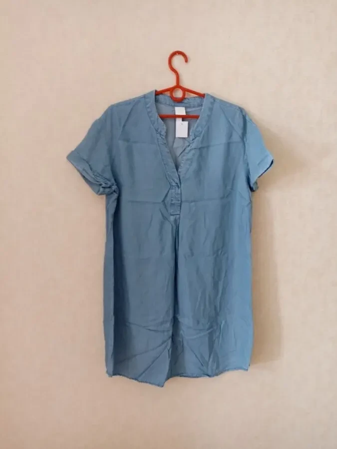 H&M 100% lyocell Стильное красивое женское платье джинс EUR 36 9