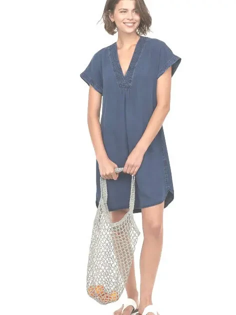 H&M 100% lyocell Стильное красивое женское платье джинс EUR 36 3