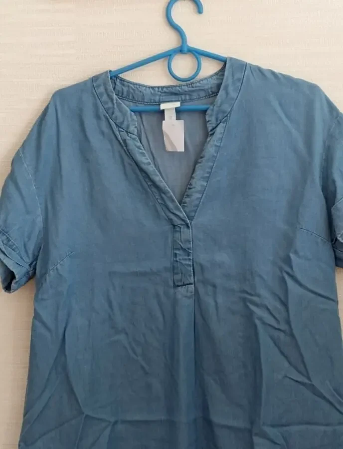 H&M 100% lyocell Стильное красивое женское платье джинс EUR 36 4