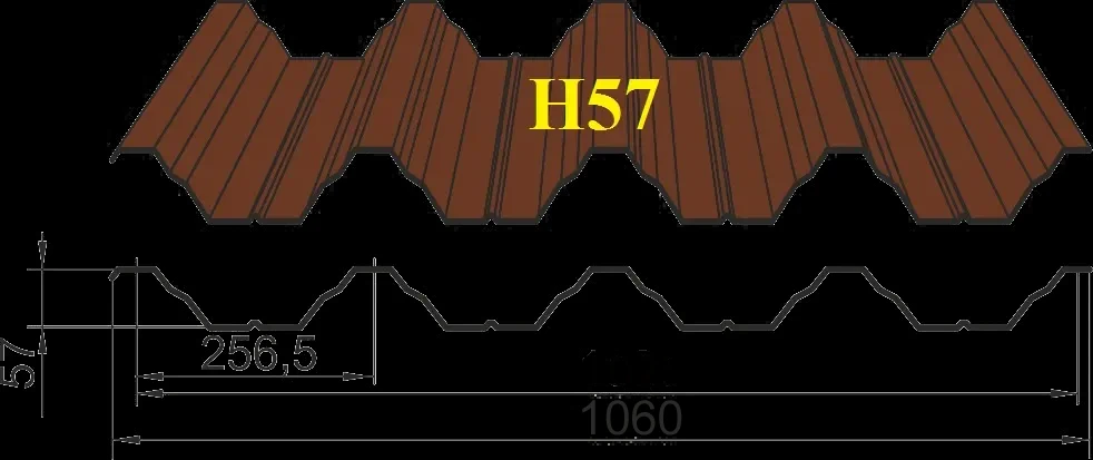 Профнастил профлист кровельный и стеновой от производителя 6