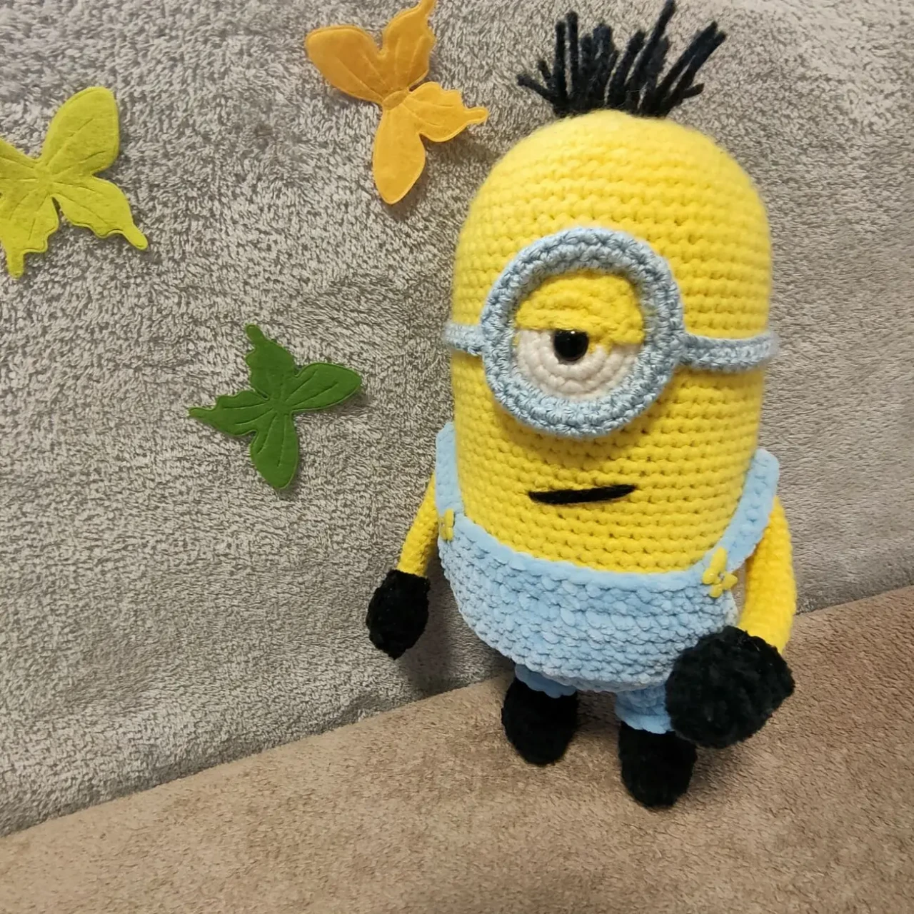 міньони посіпаки іграшка вязані  ручна робота із мультфільма Гадкий я 9