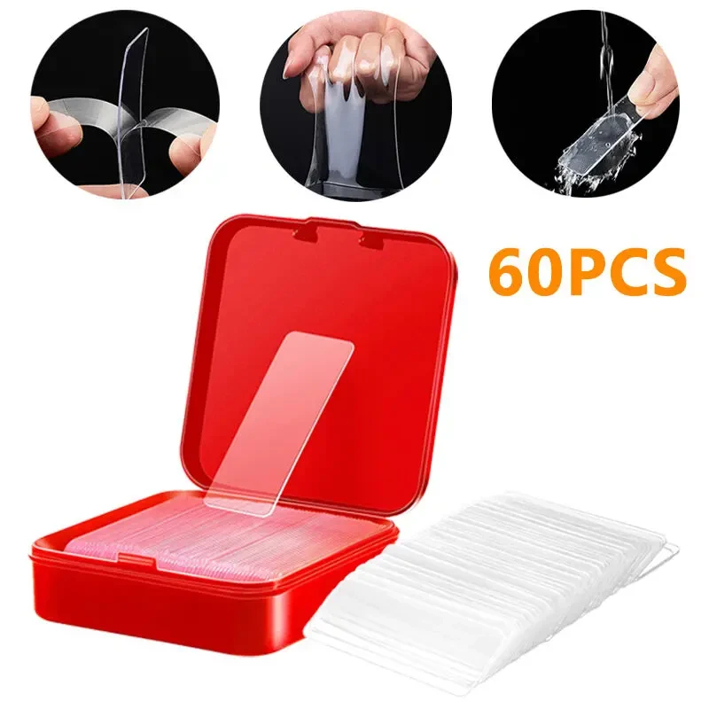 Многоразовый двусторонний скотч ,суперкрепкий.наноскотч 60 шт.