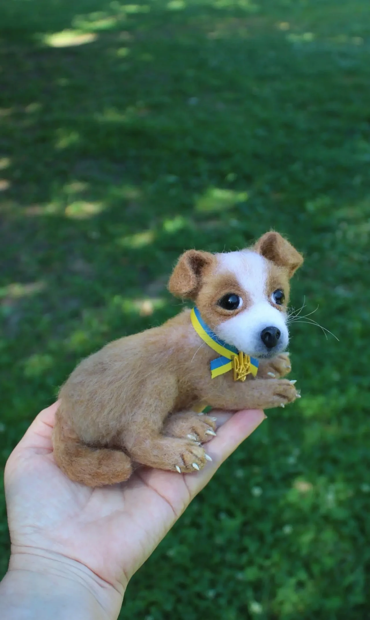 Пес Патрон іграшка хендмєйд валяна з вовни інтерєрна собачка подарунок 6