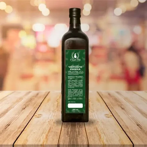 Масло черного тмина  Олія чорного кмину сиродавлена  CraftOil 2