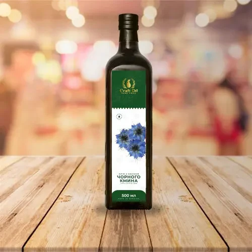 Масло черного тмина  Олія чорного кмину сиродавлена  CraftOil 3