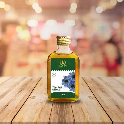 Масло черного тмина  Олія чорного кмину сиродавлена  CraftOil 5